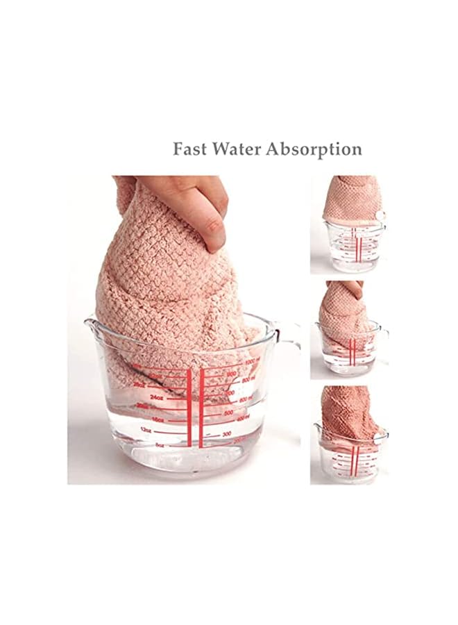 Zaboon Pack Microfiber Hair Towel Wrap, Quick Dry Twist Turban, Magic Super Absorbent Drying Hair Caps For Women - Image 4