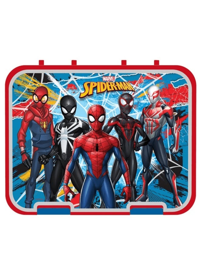 Tiny Wheel Marvel Spiderman 4-Compartment Double Lock Tritan Lunch Box Multicolor - Image 1