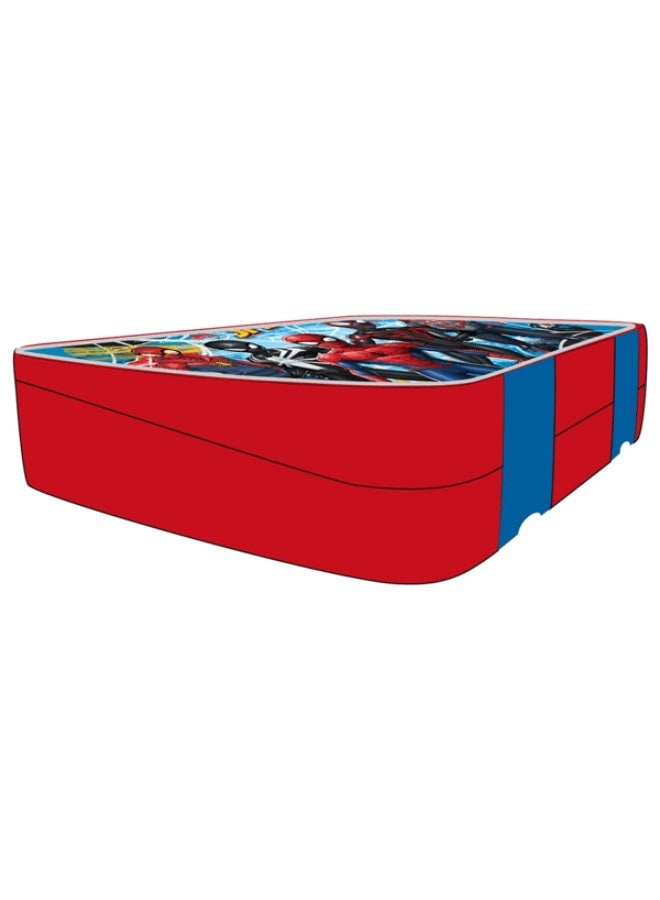 Tiny Wheel Marvel Spiderman 4-Compartment Double Lock Tritan Lunch Box Multicolor - Image 2