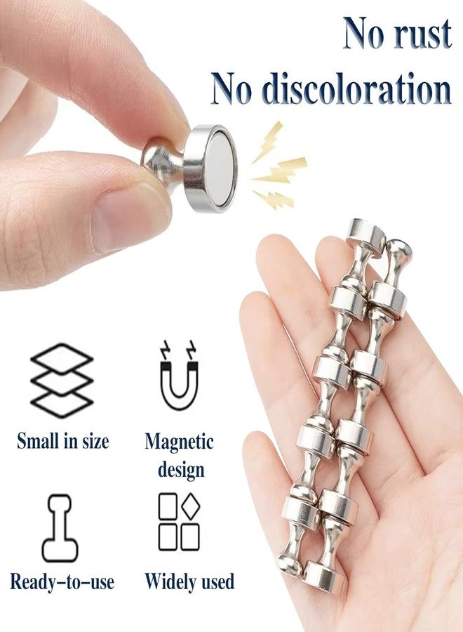 RECLUSE 12 Pack Small and Strong Magnetic Push Pins Fridge Magnets,Neodymium Magnet Pins, Strong Whiteboard Magnets, Strong Metal Magnets for Refrigerator, Map, Lockers, Home, School & Office Use - Image 2