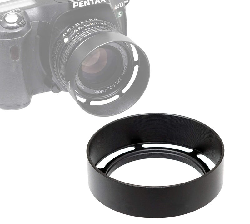 Fotasy Metal 40.5mm Vented Lens Hood, 40.5mm Metal Hood, 40.5mm Lens Hood for Fuji Leica Leitz Panasonic Olympus Panasonic Sony Lens, 40.5mm Screw-in Lens Hood - Image 1