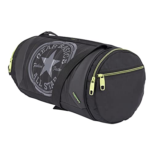 Gear Polyester Black and Green Travel Duffle (DUFPRO2000103) - Image 2