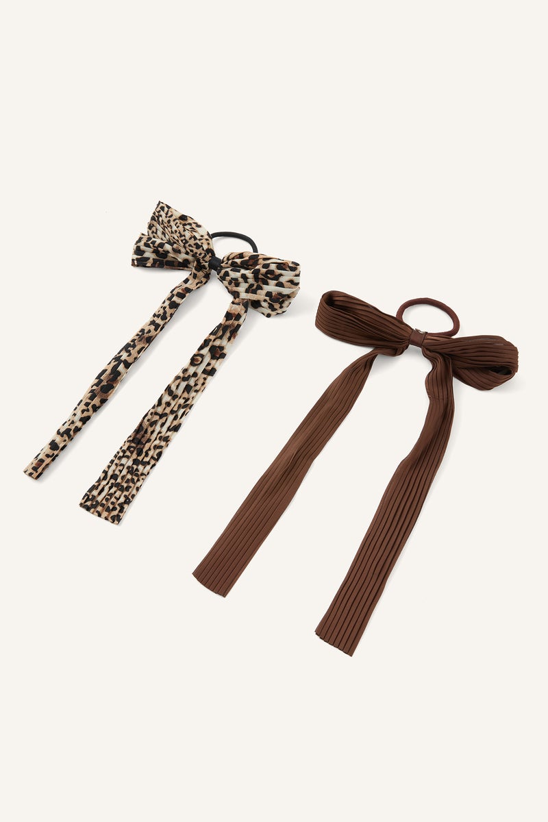 DeFacto Multicolour Woman Woman Leopard Print 2 Piece Hair Clips Set Casual - Image 2