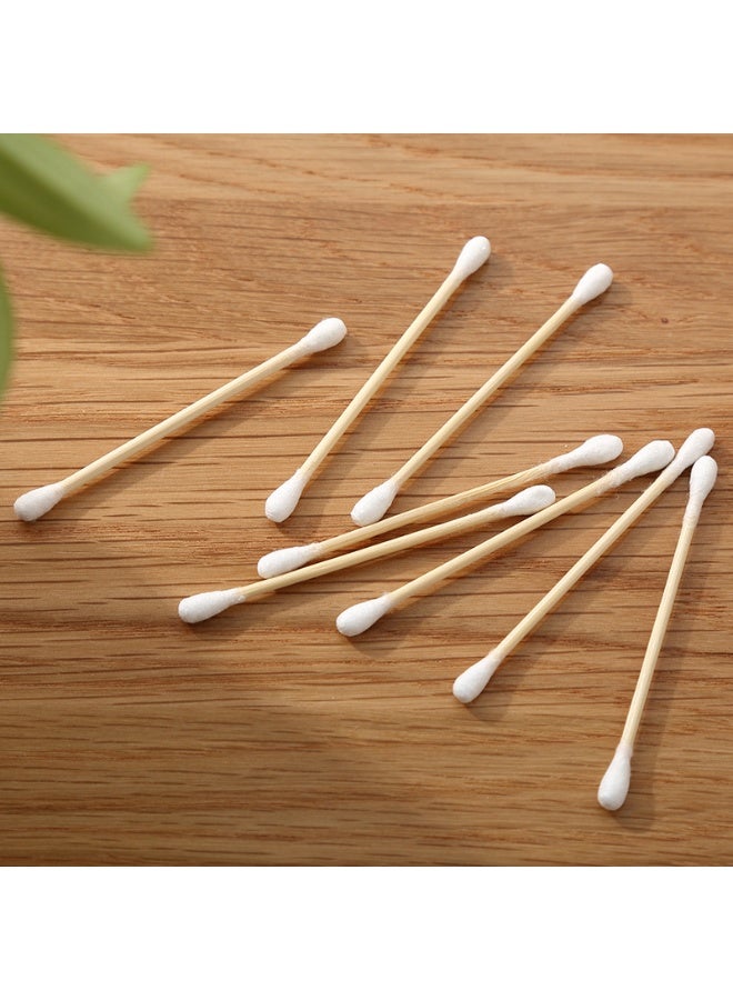 400 -Pieces Round and Pointed Double End Cotton Swabs Paper Sticks Biodegradable Hypoallergenic Cleansing Care Beauty Makeup Tools (White) - Image 4