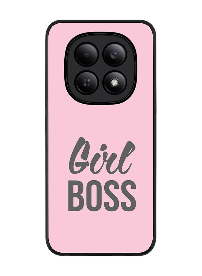 For Xiaomi Redmi Note 15 4G Case,Slim fit Camera Protection, Shockproof Thin Phone cover  - Girl Boss (Pink)