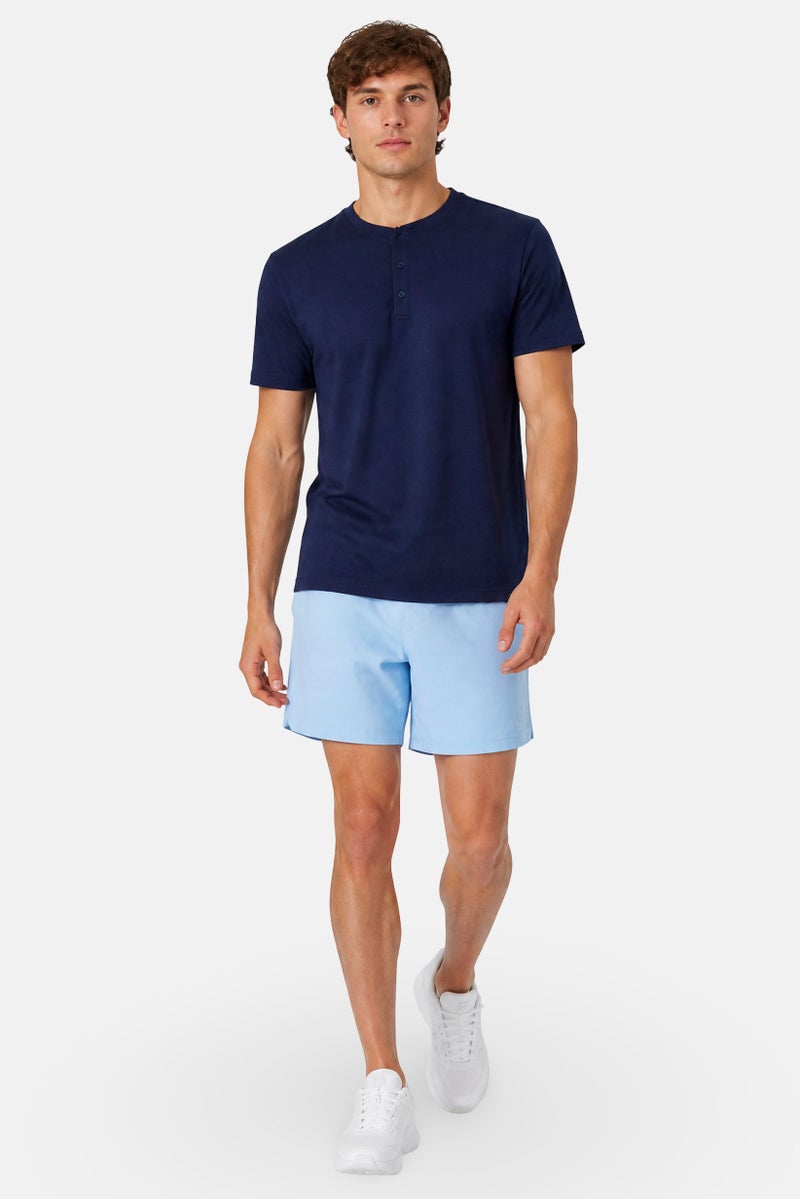 Gaiam Men Slim Fit Short Sleeve Training T-Shirt, Navy - Image 3