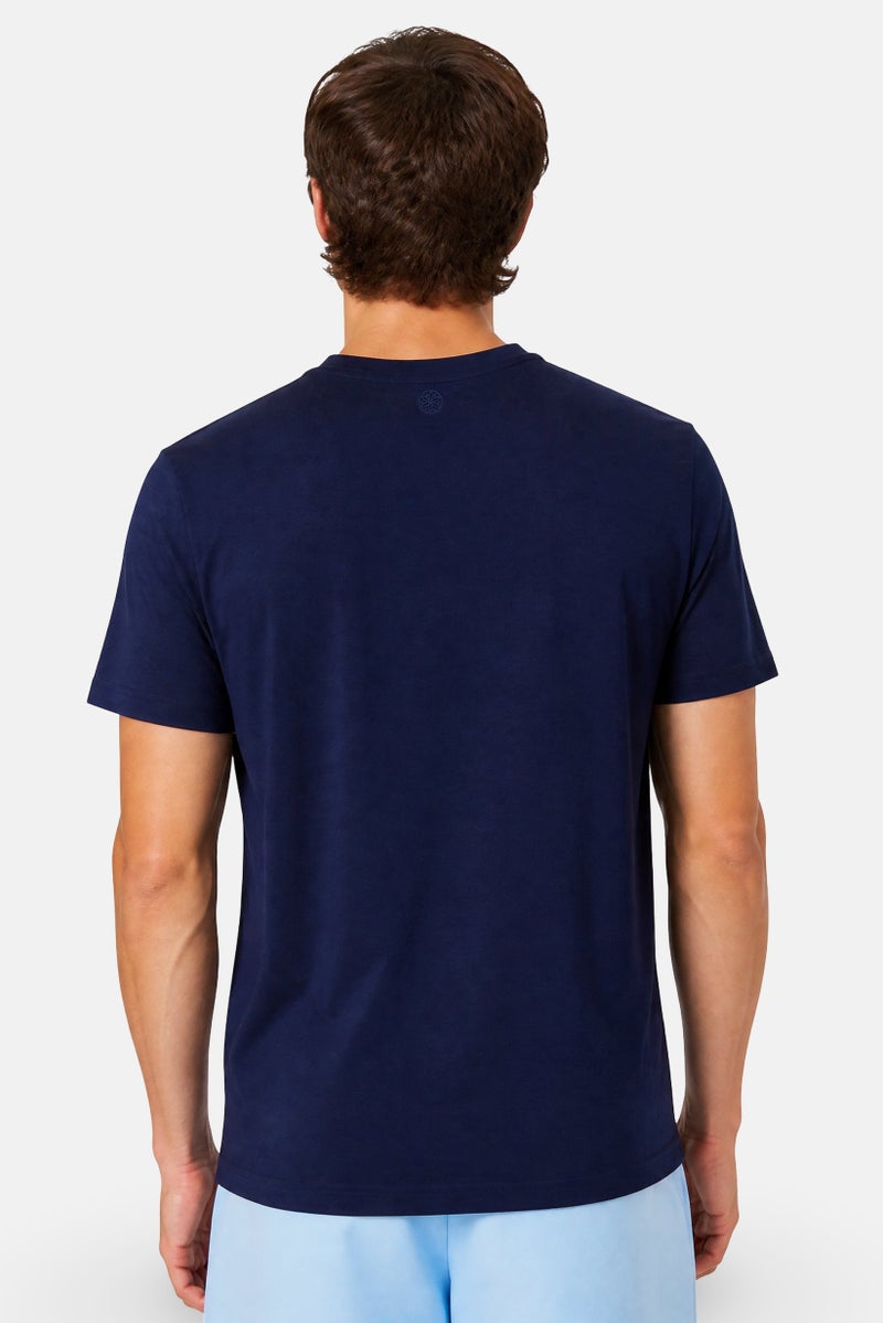 Gaiam Men Slim Fit Short Sleeve Training T-Shirt, Navy - Image 5