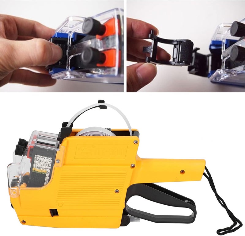 Sorandy Mx-6600 Pricing Label Gun, 10 Digits 2 Lines, Color, Inkjet, Office, Retail, Grocery, Organization, Marking - Image 5