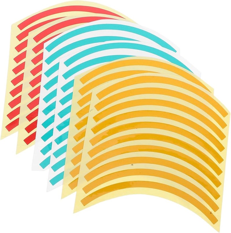 60 Pcs Reflective Pressure Gauge Limit Decals Adhesive Stickers 10 5X0 5CM Green Yellow - Image 2