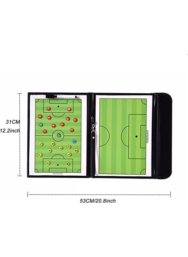 Football Magnetic Tactic Board Soccer Coaching Clipboard Board Soccer Training Equipment - Image 2
