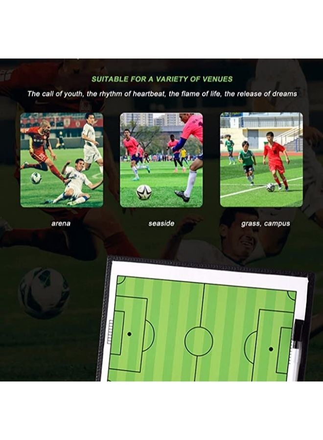 Football Magnetic Tactic Board Soccer Coaching Clipboard Board Soccer Training Equipment - Image 3