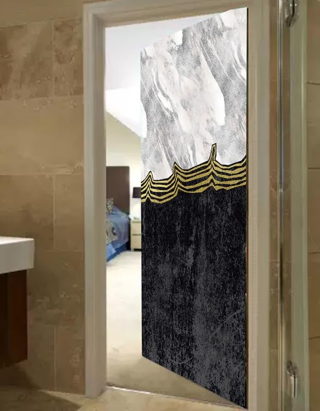 DECOR PRODUCTION Door Wallpaper | Strong PVC Material Decorative Sticker | Wallpaper for Home Doors/Almirah, Home Decor Items etc (Self Adhesive Door Deca, 30x76 Inch)_25 - Image 4