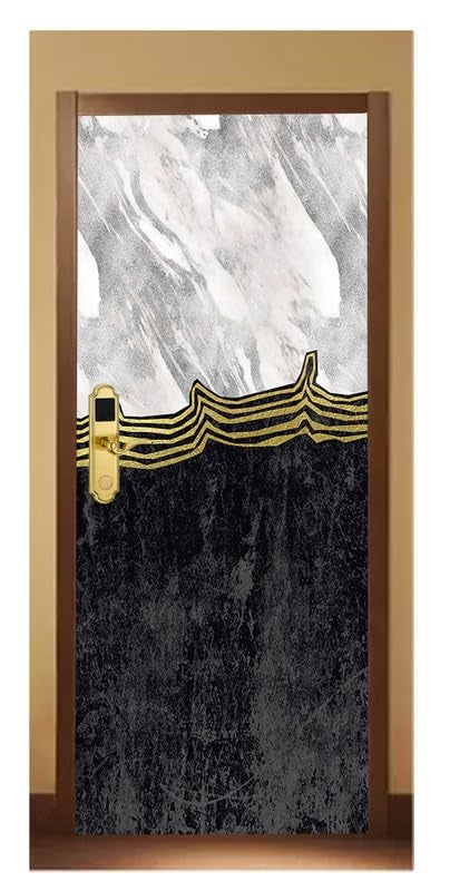 DECOR PRODUCTION Door Wallpaper | Strong PVC Material Decorative Sticker | Wallpaper for Home Doors/Almirah, Home Decor Items etc (Self Adhesive Door Deca, 30x76 Inch)_25 - Image 1