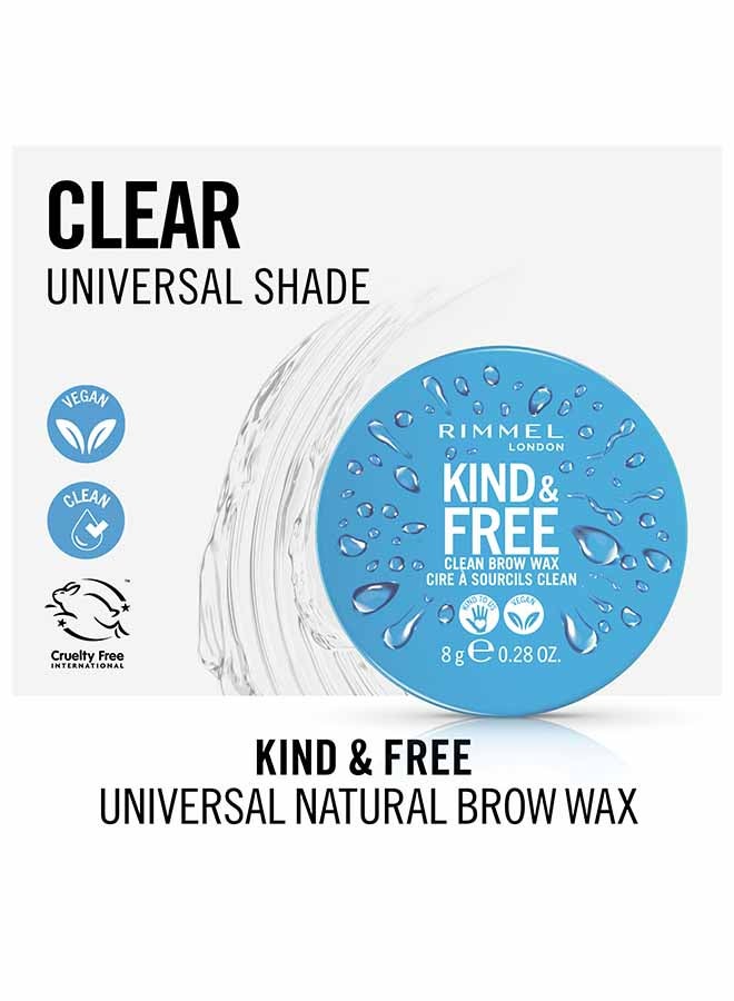 RIMMEL LONDON Kind And Free Universal Natural Brow Wax clear  - Image 3