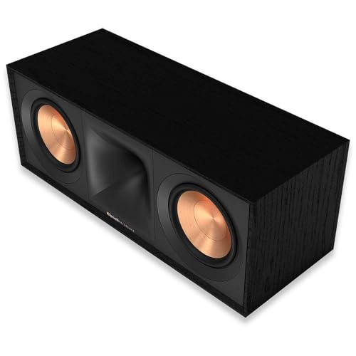 Klipsch Reference Next-Generation R-50C Horn-Loaded Center Channel Speakers for Crystal-Clear Home Theater Dialogue in Black - Image 1
