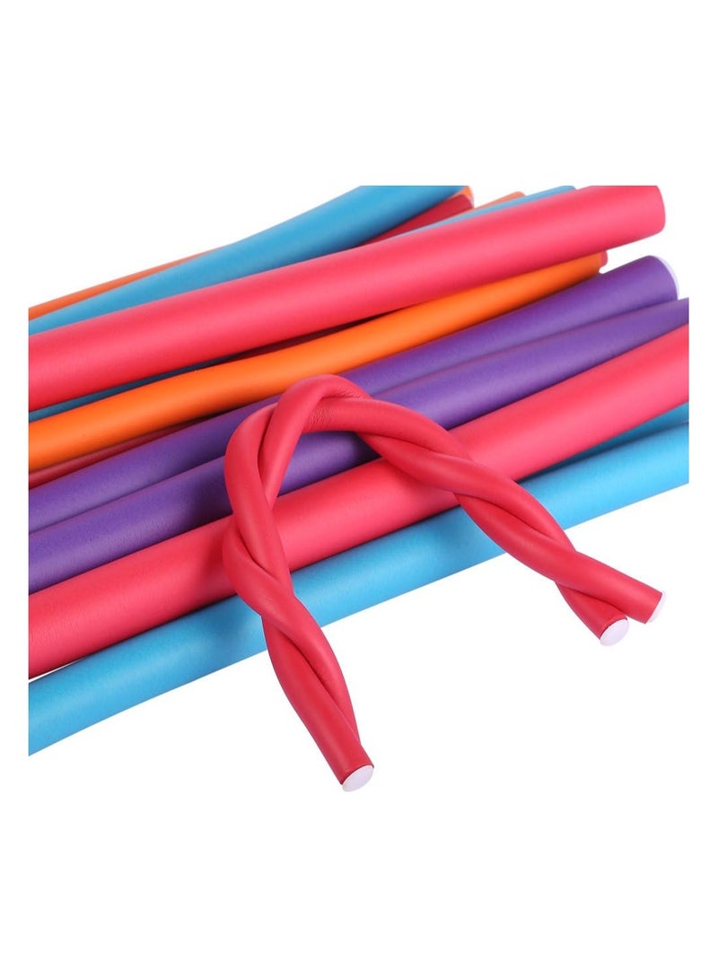 BLOOMING TIME 36-pack Hair Rollers Durable Foam Curler Roller Set Hair Bendy Curlers Tool DIY Salon Hair Styling Curling Sticks with Case, Foam Hair Roller for Short, Medium and Long Hair - Image 2