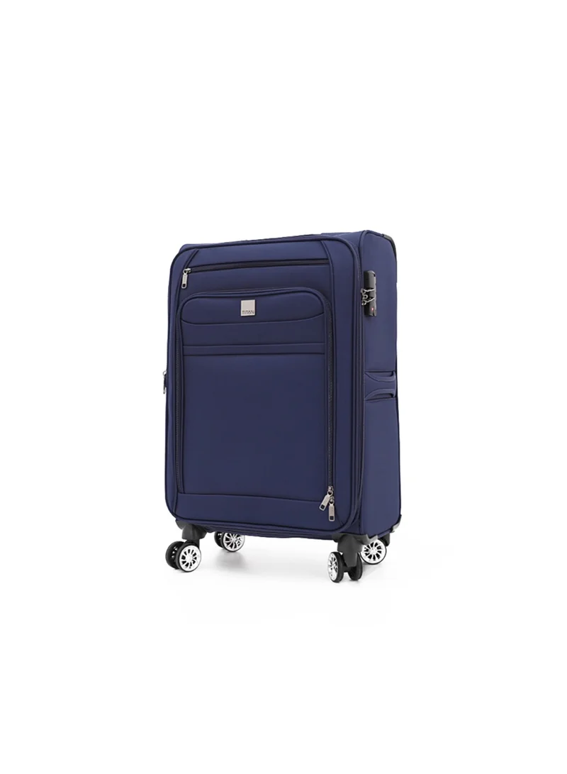 تيتان TITAN Double Spinner Luggage with Digital Lock for All Tastes (3 Pieces Set, Navy)