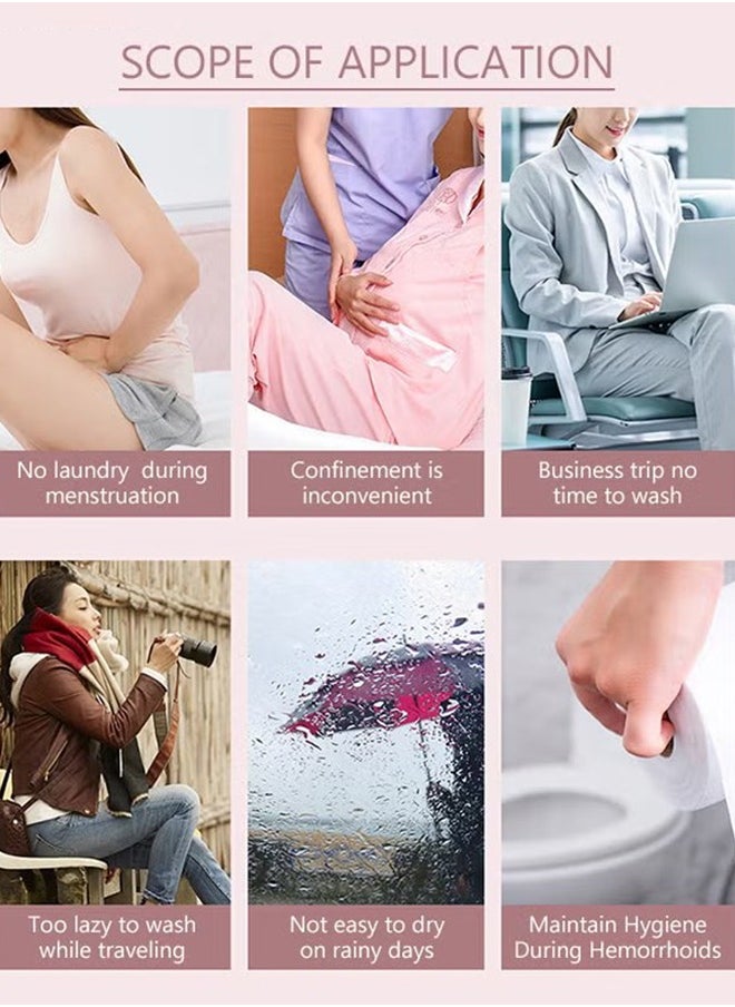 Generic - 5PCS Disposable Briefs Women’s Disposable Briefs Pure Cotton Underwear for Travel High Cut Briefs Disposable Maternity Underwear Disposable Panties Girls Travel Underwear Disposable - Image 1