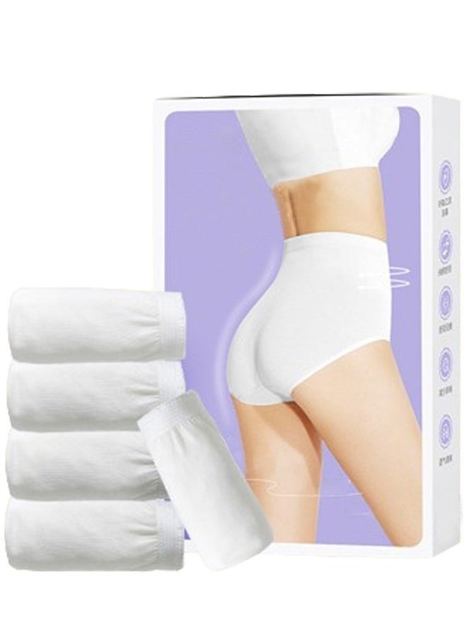 Generic 5PCS Disposable Briefs Women’s Disposable Briefs Pure Cotton Underwear for Travel High Cut Briefs Disposable Maternity Underwear Disposable Panties Girls Travel Underwear Disposable  - Image 1