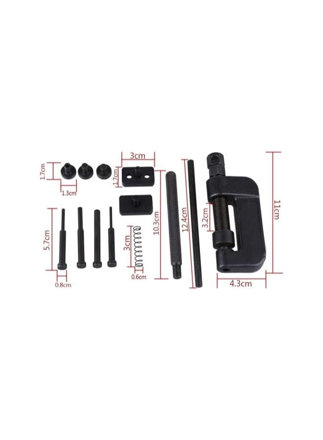 Generic Chain Brake Tool,13PCS Chain Breaker Cutter Riveter Tool Kit W/Carrying Case,  for Motorcycle Dirt-Bike  - Image 5