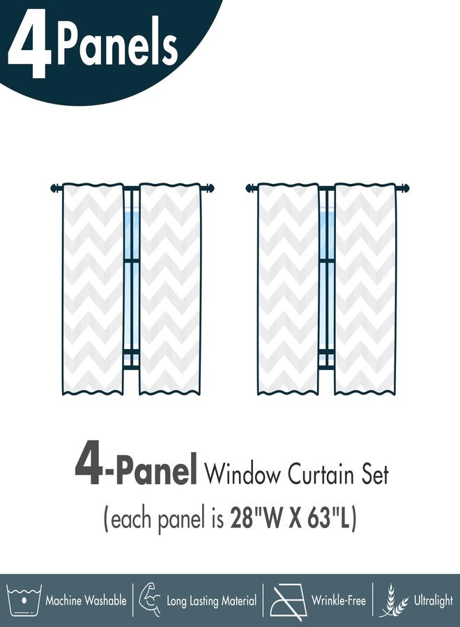 Lunarable Paris Window Curtain Panels 4 Pack, Art Romantic City of France with Cherry Blossoms Balloons Eiffel Tower, Lightweight Set with Rod Pocket, 4 Panels of - 28"x63", Pale Mauve Taupe Blush - Image 5