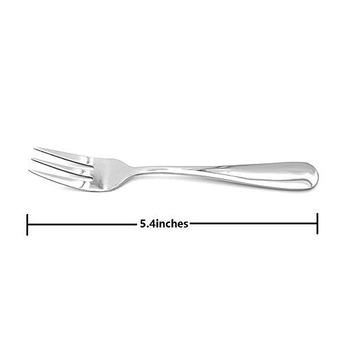 ERCRYSTO Stainless Steel Salad, Dessert & Appetizer Forks (4PCS) - Image 2