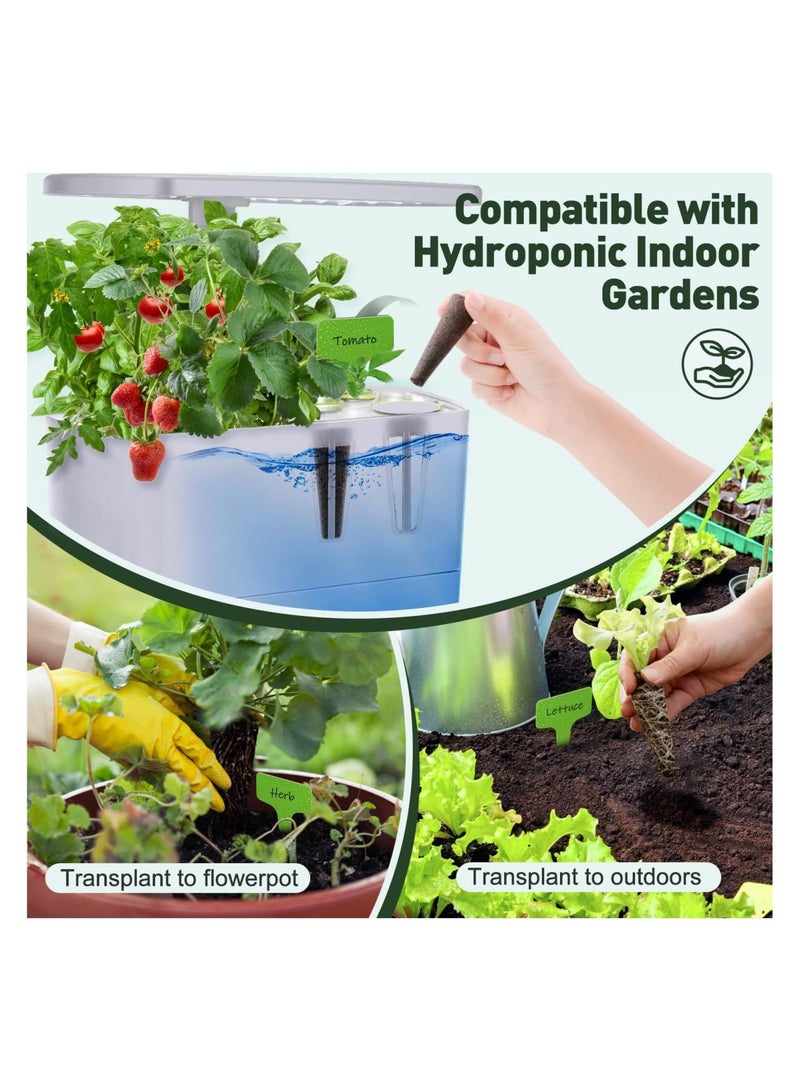 Zikra 100 pcs Hydroponics Grow Sponges, Seed Pods Replacement Root Growth Sponges Compatible with AeroGarden, Seedling Starter Sponges Kit Refill Grow Sponge for Hydroponic Indoor Garden System - Image 2