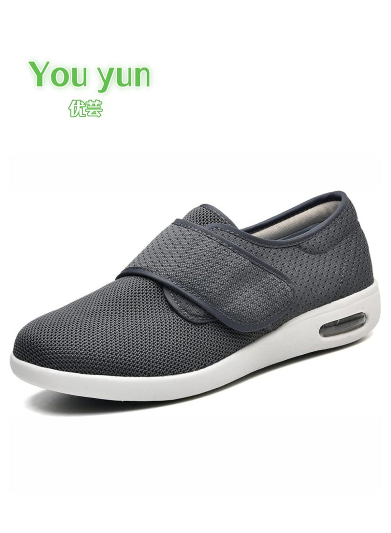 youyun Women's Diabetic Shoes with Adjustable Closure,Non-Slip Wide Width Lightweight Shoes for Edema Plantar Fasciitis Bunions Arthritis Swollen Feet - Image 1