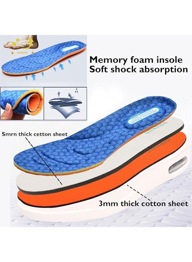 youyun Women's Diabetic Shoes with Adjustable Closure,Non-Slip Wide Width Lightweight Shoes for Edema Plantar Fasciitis Bunions Arthritis Swollen Feet - Image 3