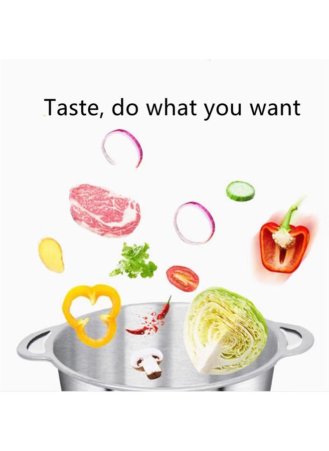 ET-LIFE - 2-Speeds 400W 3L Vertical Chopper/Mincer Stainless Steel Bowl With Removable Four Blade System Helps, Chop/Crush Ice/Mince/Grind/Puree Variety Of Ingredients SK-GR7 - Image 1