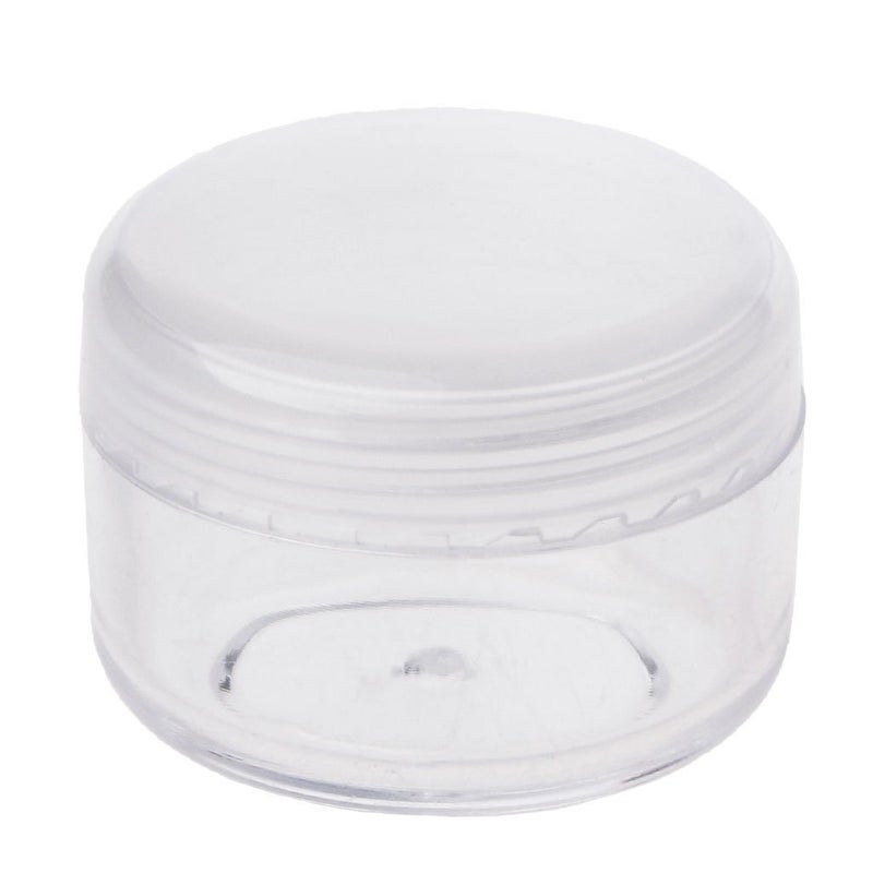 AUDBUA 10Pcs/20Pcs/30Pcs Pack Makeup Jar Mini Sample Bottle Travel Cosmetic Pot Face Cream Container Nail Box (Capacity: 5g, 20Pcs/pack)
