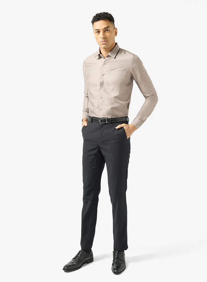 روبرت وود قميص قطني صلب بيو-واش