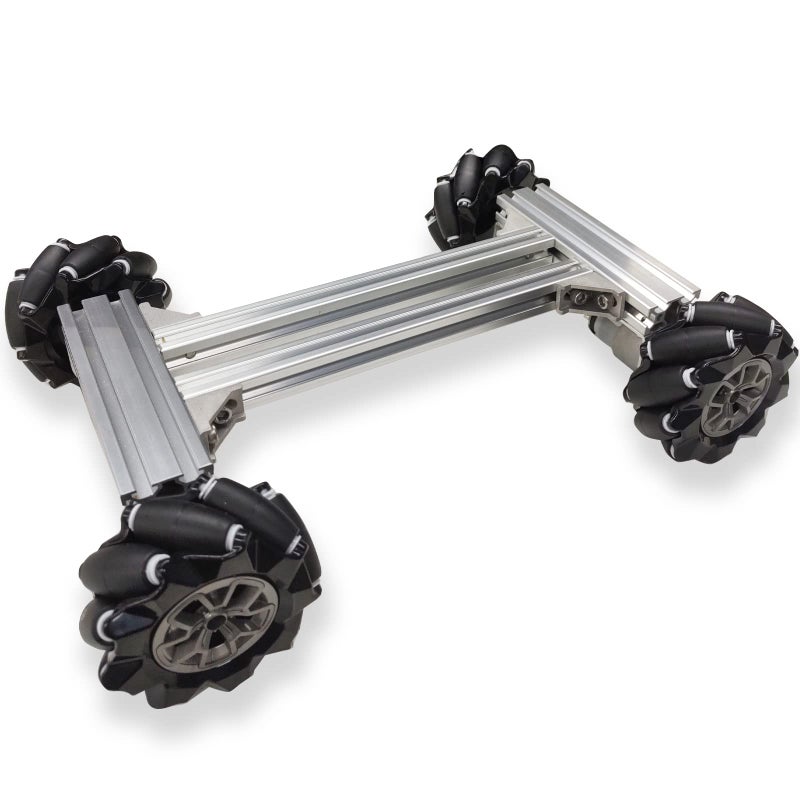 SmaringRobot Professional Smart 4WD Metal Robot Car Chassis Kit with 97mm Mecanum Wheels DIY RC Robotic Moving Platformfor AGV School Eduactional Science Kits Remote Control Robotic STEAM Model Experiment - Image 2
