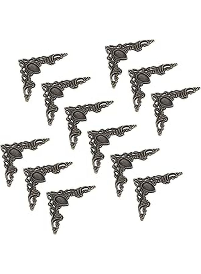 واقيات الزوايا المعدنية العتيقة واقيات الحواف النحاسية العتيقة لأعمال صندوق الأثاث - Image 1
