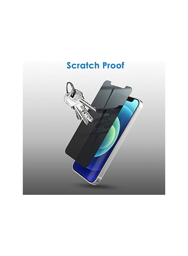 Jetech Privacy Screen Protector for iPhone 12 mini 5.4-Inch, Anti Spy Tempered Glass Film, 2-Pack - Image 5