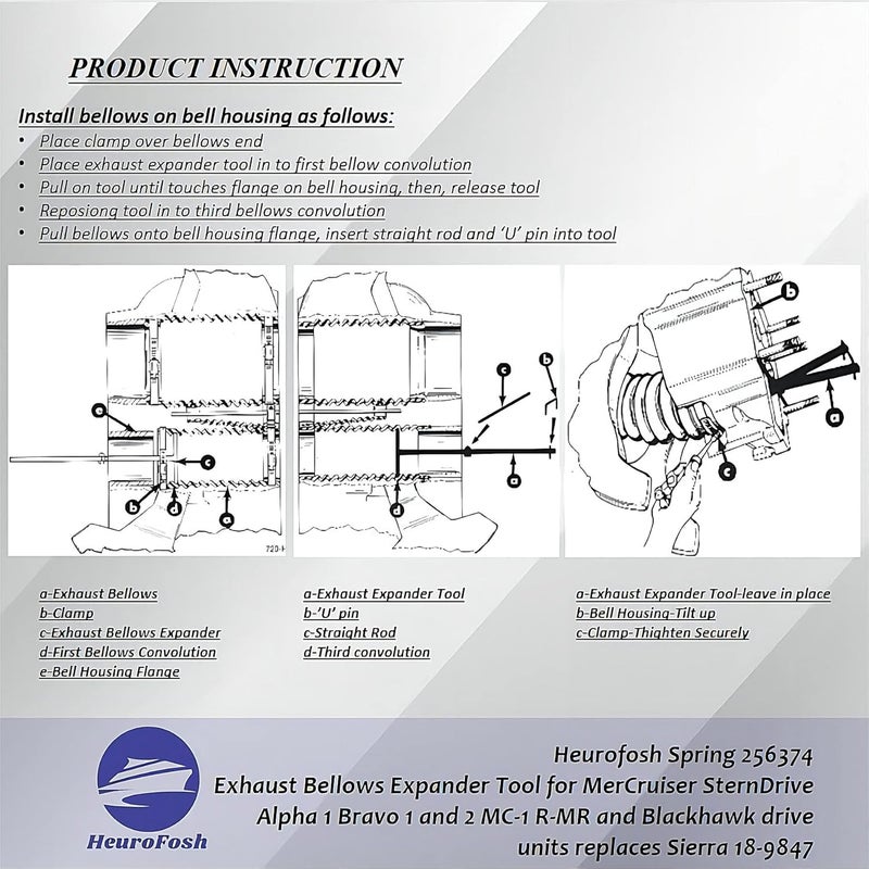 HeuroFosh Exhaust Bellows Expander Tool - Image 3