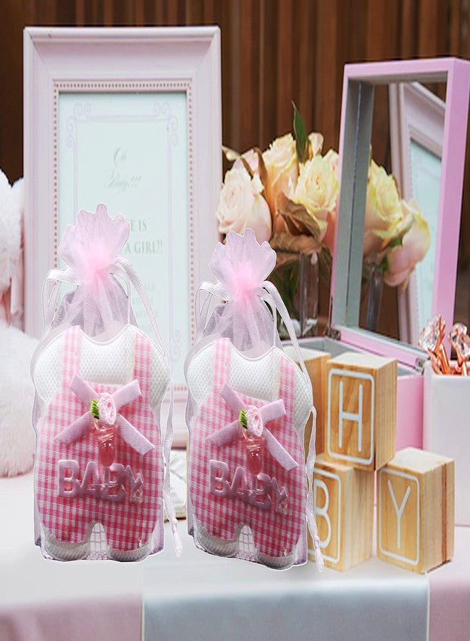 Jades : Baby Themed Favor Treat Bag- Baby Themed Party Candy Pouch-Baby Shower Treat Pouch-Baby Themed 1st Birthday Favor-Baby Themed Return Gift (Pink Set of 6 - C) - Image 3