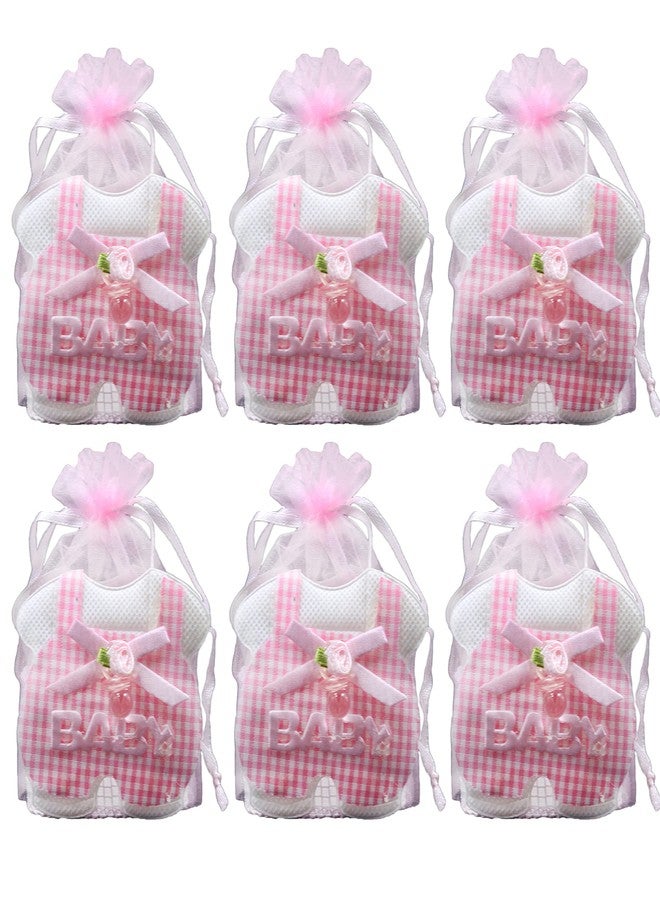 Jades : Baby Themed Favor Treat Bag- Baby Themed Party Candy Pouch-Baby Shower Treat Pouch-Baby Themed 1st Birthday Favor-Baby Themed Return Gift (Pink Set of 6 - C) - Image 2