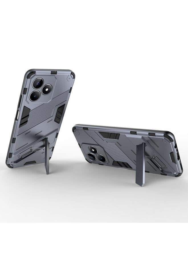 اس-توب جراب لهاتف Realme C53 4G Punk Armor 2 في 1 PC + جراب هاتف TPU مع حامل - Image 4