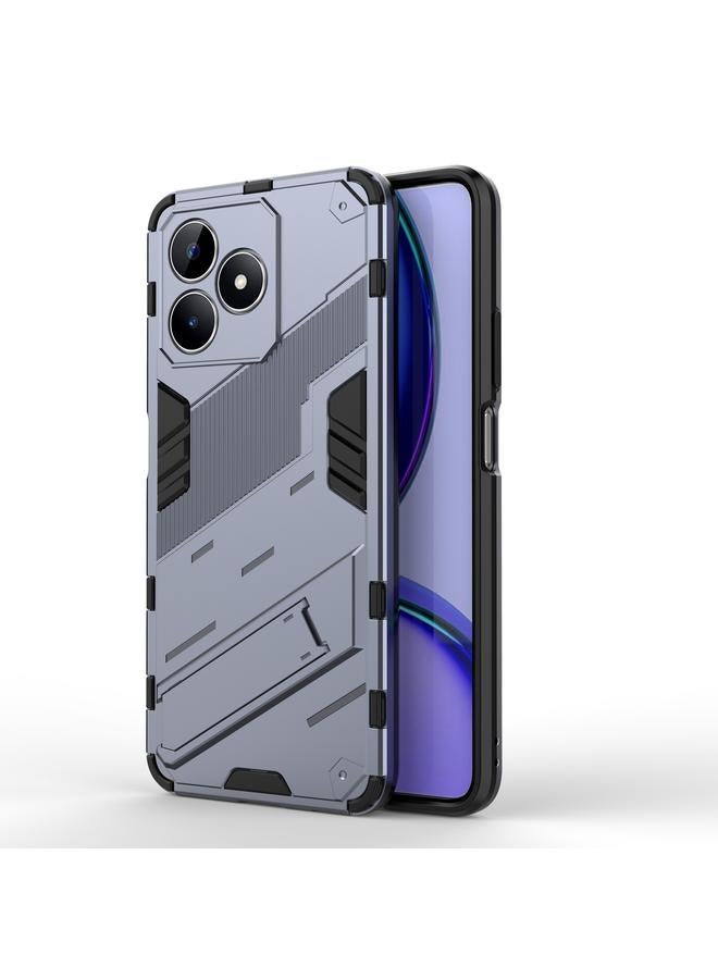 اس-توب جراب لهاتف Realme C53 4G Punk Armor 2 في 1 PC + جراب هاتف TPU مع حامل - Image 1