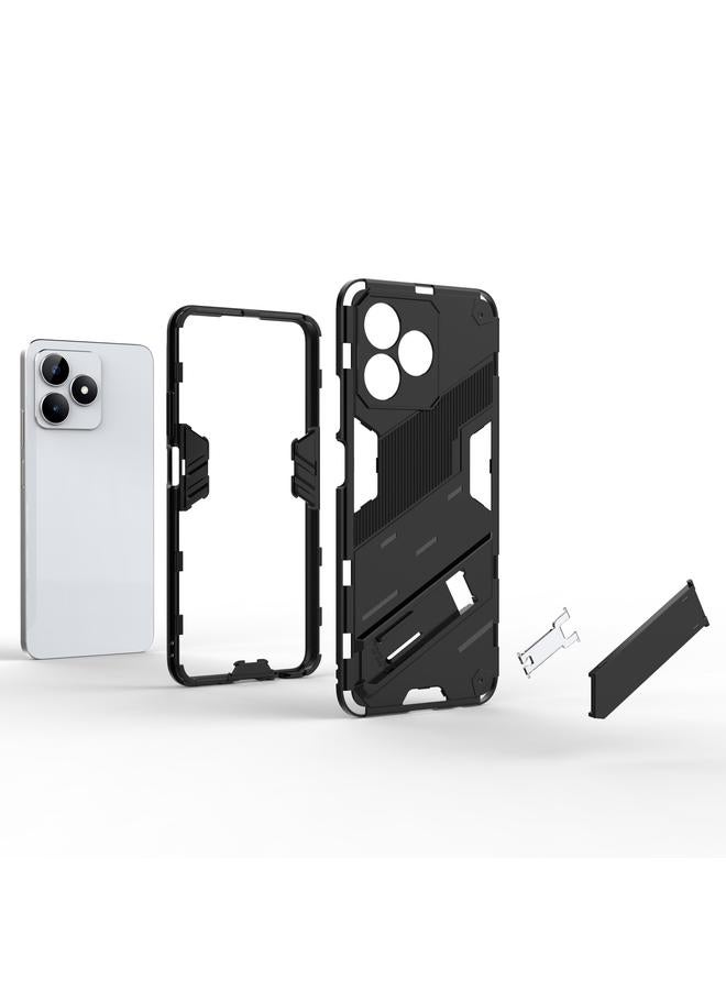 اس-توب جراب لهاتف Realme C53 4G Punk Armor 2 في 1 PC + جراب هاتف TPU مع حامل - Image 5