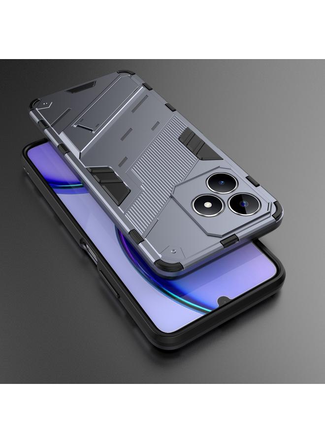 اس-توب جراب لهاتف Realme C53 4G Punk Armor 2 في 1 PC + جراب هاتف TPU مع حامل - Image 2