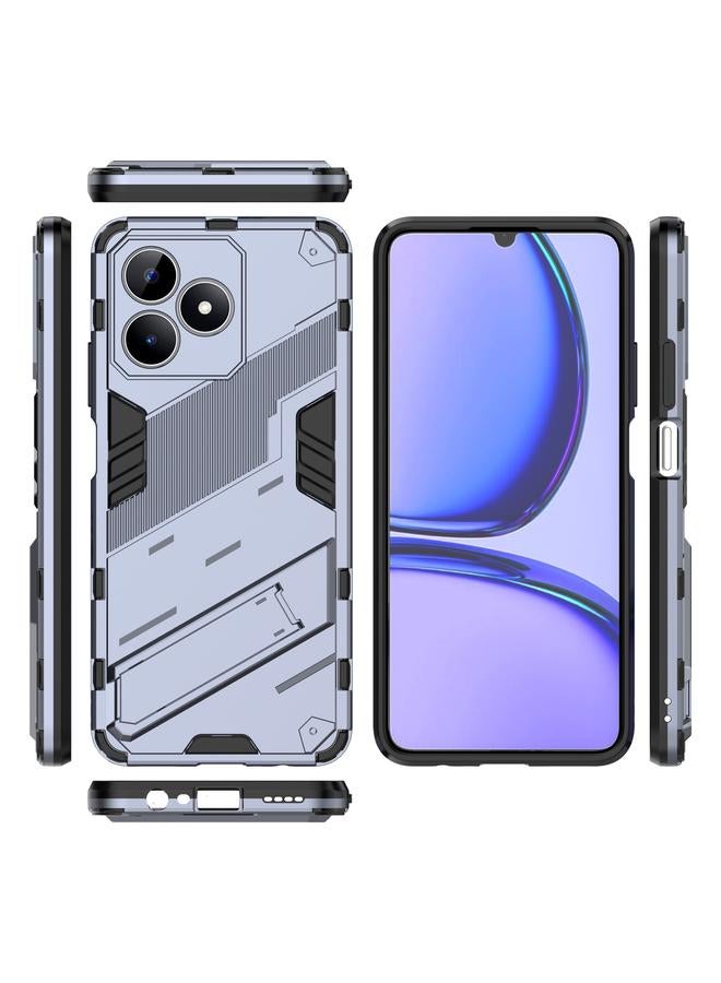 اس-توب جراب لهاتف Realme C53 4G Punk Armor 2 في 1 PC + جراب هاتف TPU مع حامل - Image 3