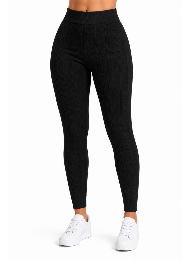 Ronza High Quality Textured Leggings for Women High Waisted Comfortable All Day Wear Support Fit 50 to 90 KG Active Use - Image 2
