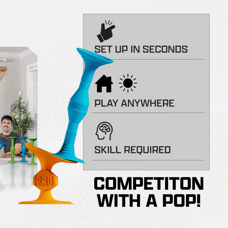 Popdarts Pro Pack (Blue and Green) - Indoor, Outdoor Suction Cup Throwing Game - Competition with a POP - Image 3