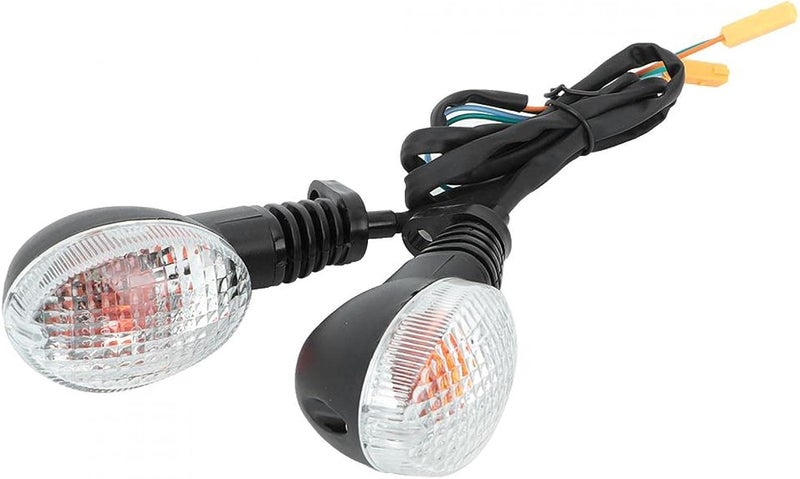 comfrt Turn Signal Light, 2PCS Turn Signal Light Lamp Front Rear Running Lights Fit For Kawasaki Para Ninja 250 Motorcycle Modification(Black White) - Image 1