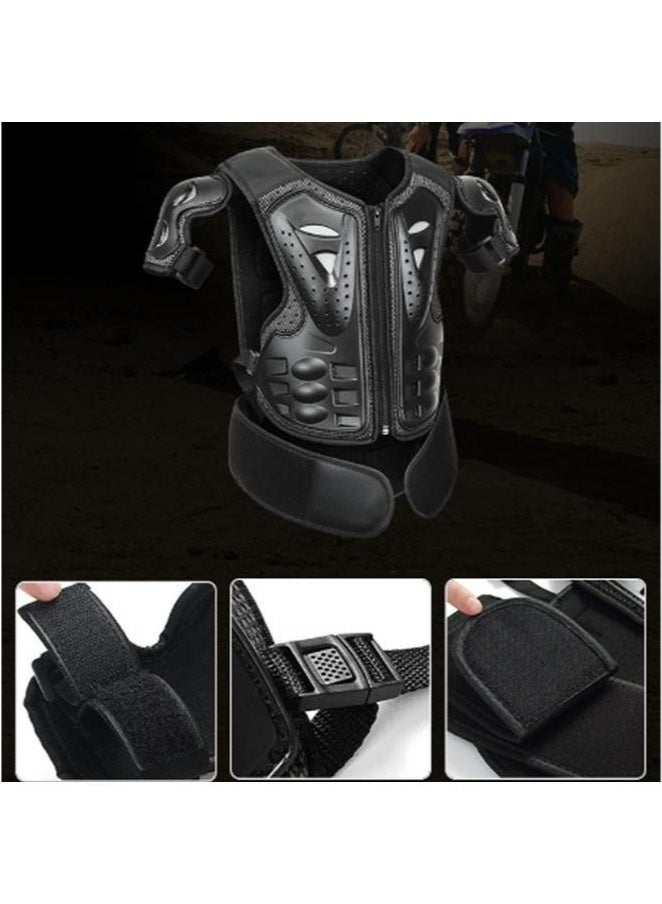 عربست ٥ قطع من معدات حماية الدراجات النارية للأطفال، قابلة للتعديل، لحماية الصدر والعمود الفقري والظهر والكتف والذراع والكوع والركبة.٥ قطع من معدات حماية الدراجات النارية للأطفال، قابلة للتعديل، لحماية الصدر والعمود الفقري والظهر والكتف والذراع والكوع والركبة. - Image 2