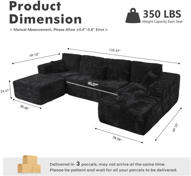 Comfynest Cloudelle-Style 6-Piece Sectional Sofa - Image 2