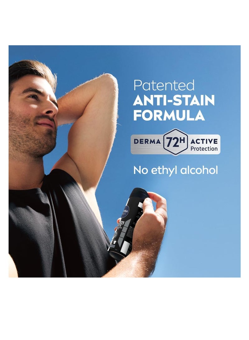 Nivea Pack Of 3 NIVEA MEN Antiperspirant Spray for Men Black And White Invisible Protection Original150ml - Image 3