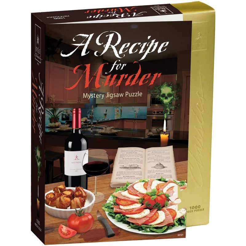 University Games Bepuzzled Classic Mystery Recipe For Murder Jigsaw Puzzle by University Games |Comes with Murder Mystery and Jigsaw Puzzle | 1,000 Piece Jigsaw | For Ages 12 Years and Up